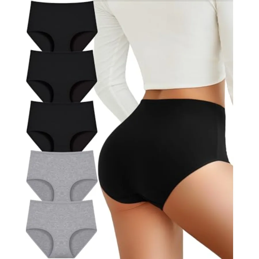 UNDER THE SEA Cotton Underwear for Women High Waisted Full Coverage Soft Briefs Plus Size Women's Panties XS-XXXL 5 Pack
UNDER THE SEA Cotton Underwear for Women High Waisted Full Coverage Soft Briefs Plus Size Women's Panties XS-XXXL 5 Pack