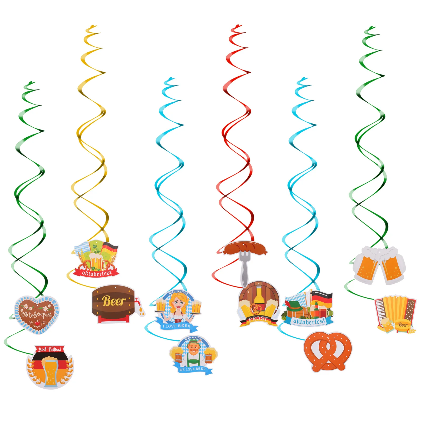 30 pcs Oktoberfest Decoration Hanging Pendants Lightweight Party Swirls For Wall Ceiling Door Window Indoor Outdoor Use
30 pcs Oktoberfest Decoration Hanging Pendants Lightweight Party Swirls For Wall Ceiling Door Window Indoor Outdoor Use