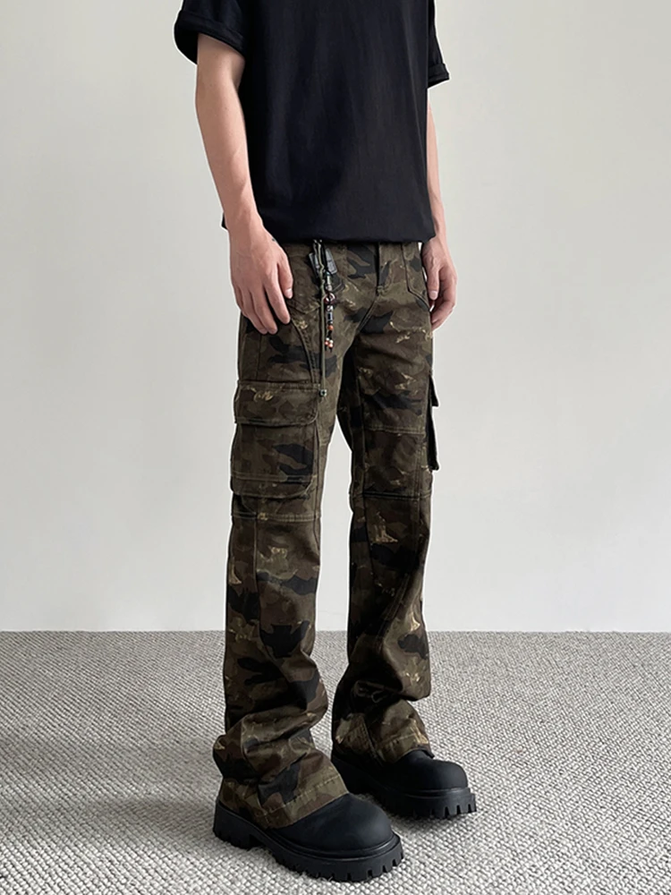 American Retro Camouflage Slim Fit Jeans Men's Trendy High Street Vintage Workwear Multi Pocket Bell Bottoms Casual Denim
American Retro Camouflage Slim Fit Jeans Men's Trendy High Street Vintage Workwear Multi Pocket Bell Bottoms Casual Denim