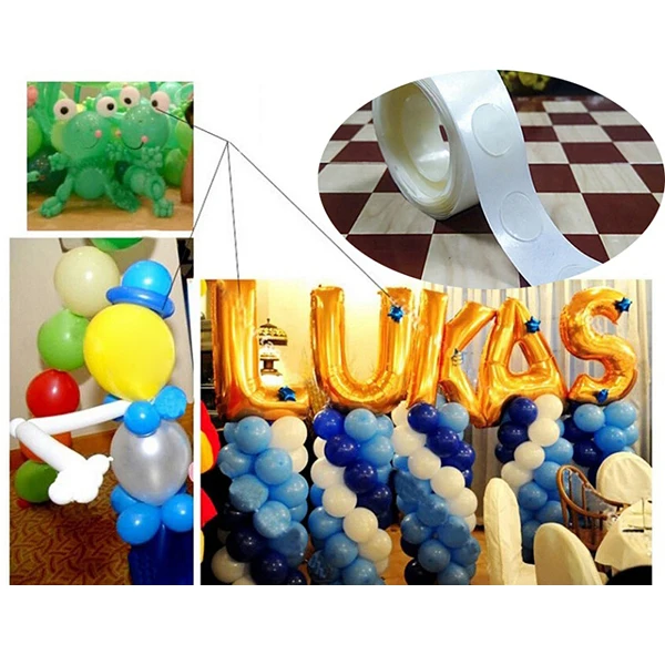 Balloon Glue Point Tape Roll Double-Sided Adhesive Seamless Dots Balloon Decoration Stickers for Party Wedding Room
Balloon Glue Point Tape Roll Double-Sided Adhesive Seamless Dots Balloon Decoration Stickers for Party Wedding Room