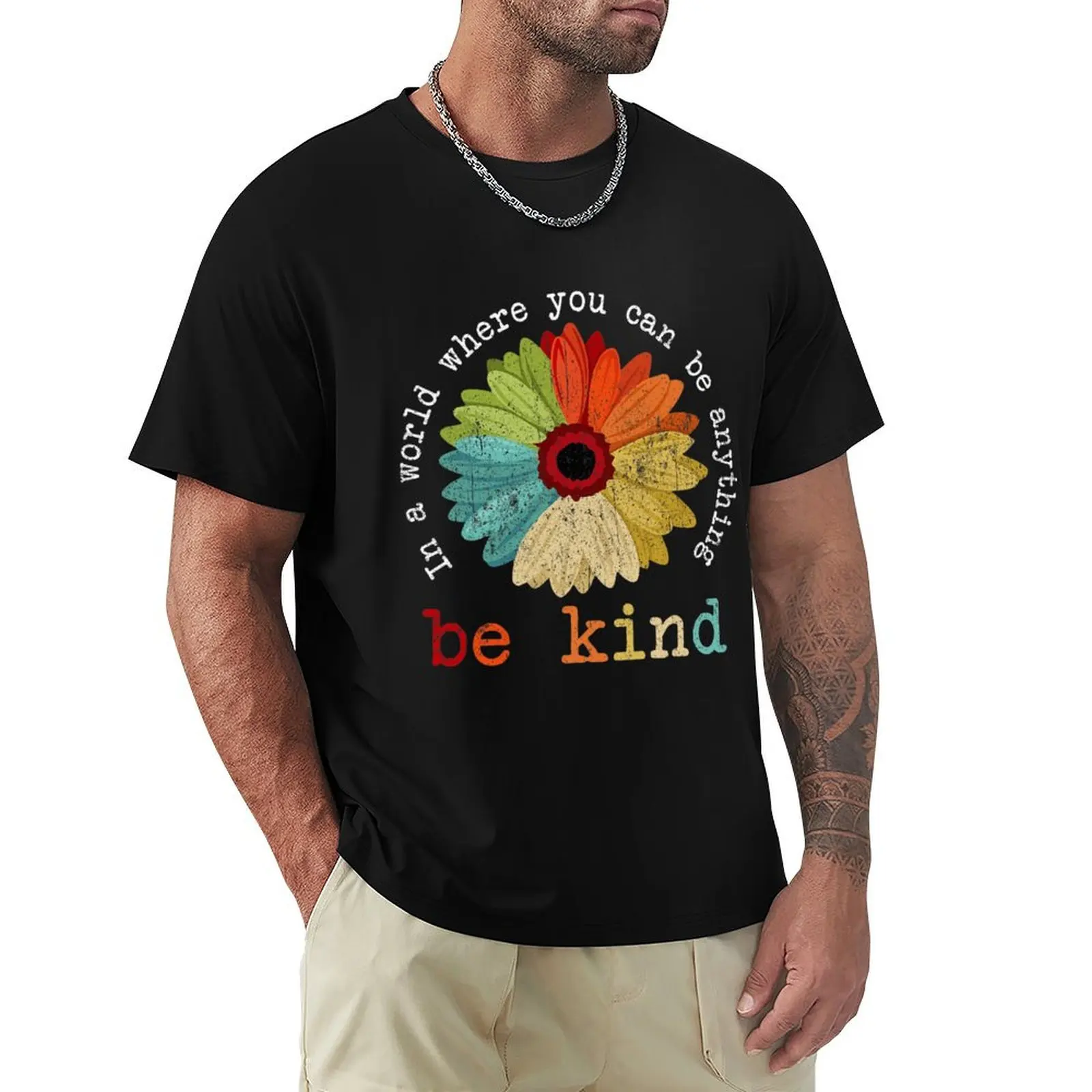 Футболка In A World Where You Can Be Anything Be Kind Kindness с животным принтом для мальчиков, новое издание мужской одежды 
Футболка In A World Where You Can Be Anything Be Kind Kindness с животным принтом для мальчиков, новое издание мужской одежды