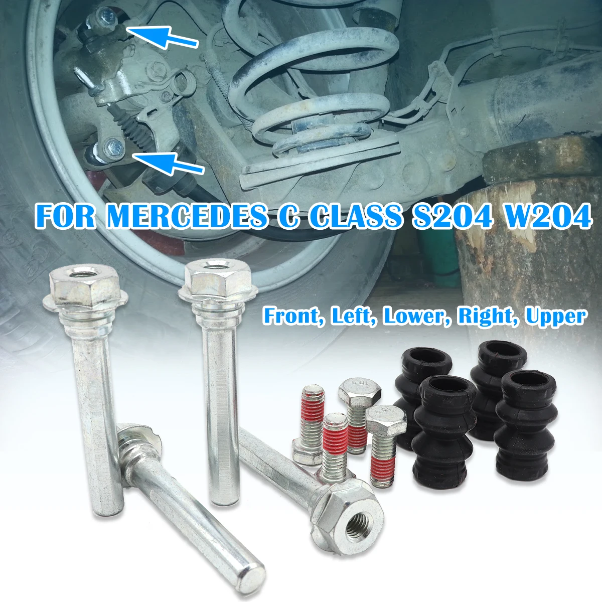 Front Rear Right Brake Caliper Cylinder Slider Guide Pin FOR MERCEDES C CLASS S204 W204 For Disc Housing Bolts Rubber Bush Boot
Front Rear Right Brake Caliper Cylinder Slider Guide Pin FOR MERCEDES C CLASS S204 W204 For Disc Housing Bolts Rubber Bush Boot