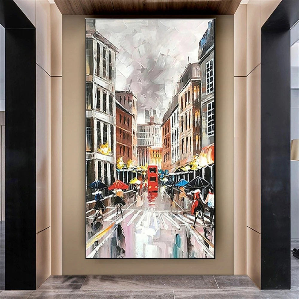 Modern Abstract Acrylic Canvas Large Wall Decor Art Picture 100% Hand-Painted City Street Scenery Oil Painting Artwork For Home
Modern Abstract Acrylic Canvas Large Wall Decor Art Picture 100% Hand-Painted City Street Scenery Oil Painting Artwork For Home