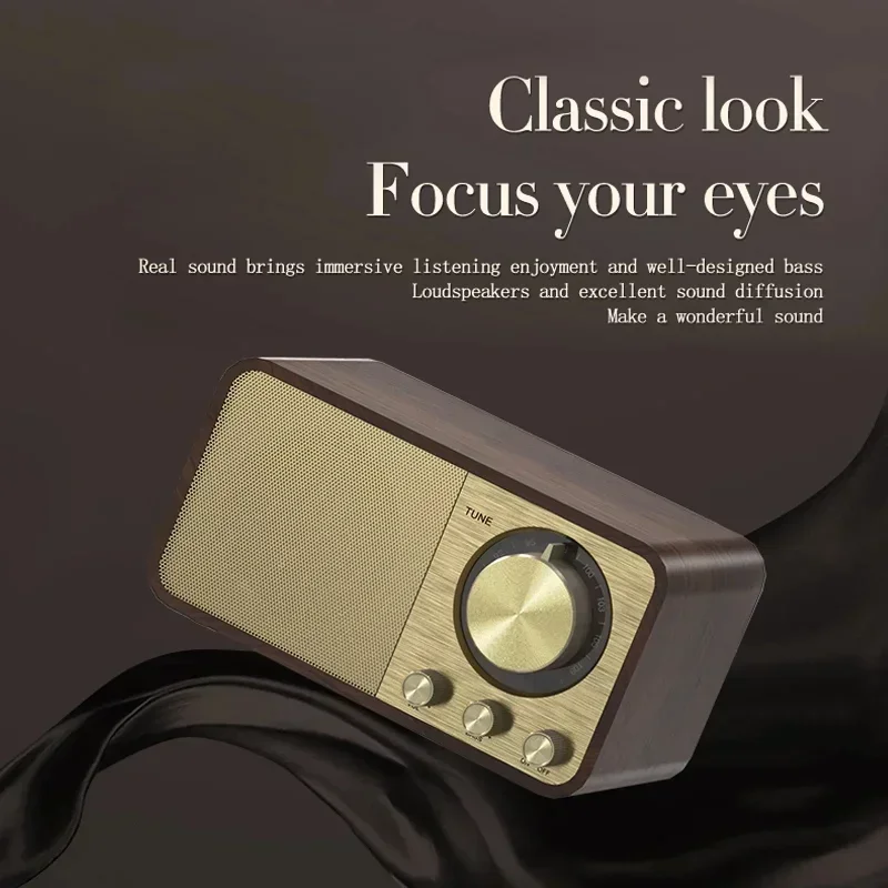 Bluetooth Sound Retro Classic Speaker Retro Radio Wireless Bluetooth 5.0 Wooden Portable Subwoofer Nostalgic Bluetooth Speaker
Bluetooth Sound Retro Classic Speaker Retro Radio Wireless Bluetooth 5.0 Wooden Portable Subwoofer Nostalgic Bluetooth Speaker