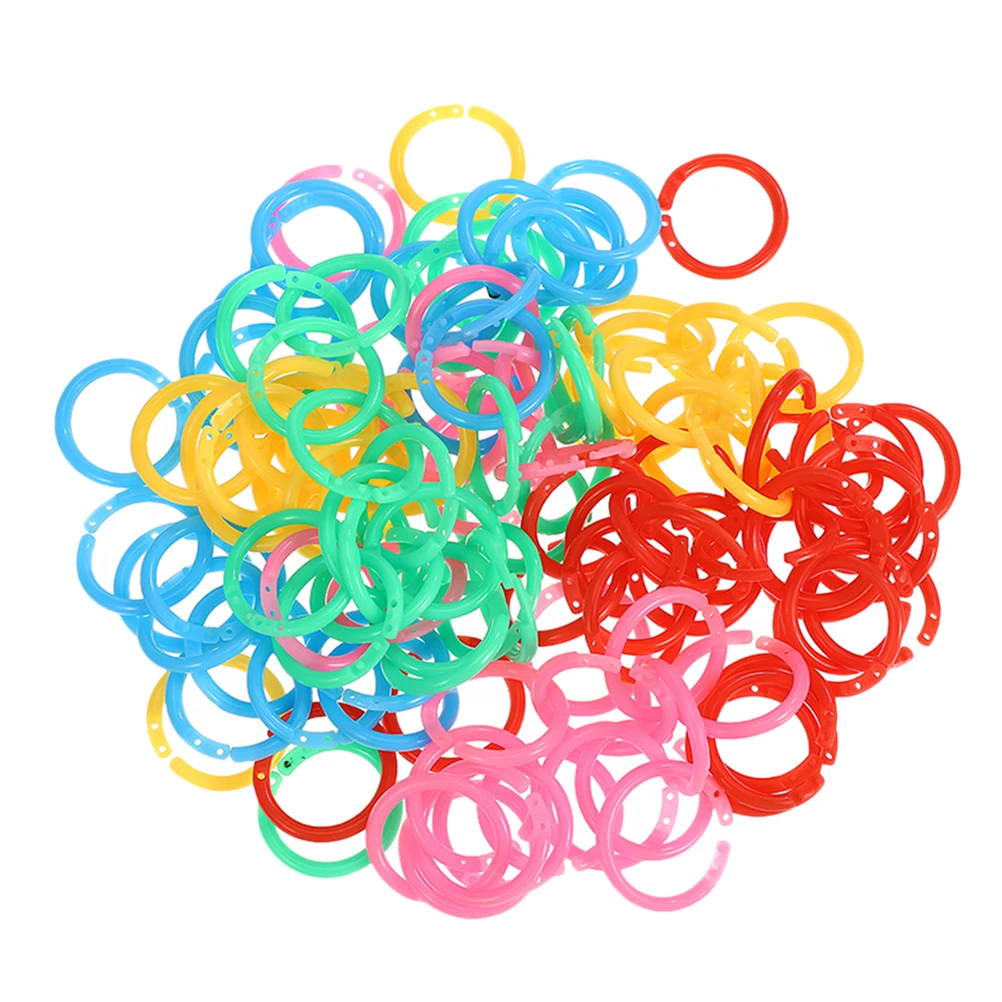 350 Pcs Binder Ring Notebook Rings for Paper Binding Multicolor Plastic Multi-color
350 Pcs Binder Ring Notebook Rings for Paper Binding Multicolor Plastic Multi-color