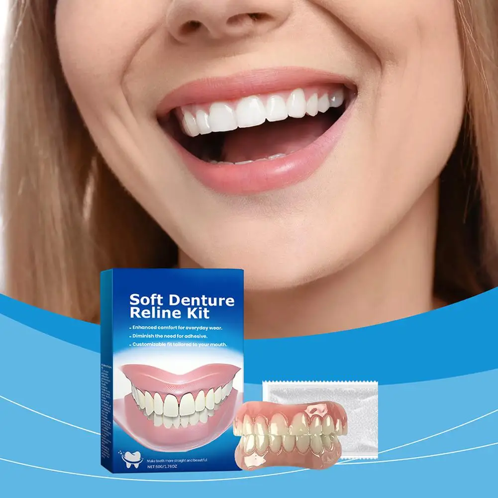 Denture Silicone Kit Denture Silicone Liners Soft Denture Kit For Women Men Soft Denture Kit Teeth Upper And Lower Set Easy Use
Denture Silicone Kit Denture Silicone Liners Soft Denture Kit For Women Men Soft Denture Kit Teeth Upper And Lower Set Easy Use