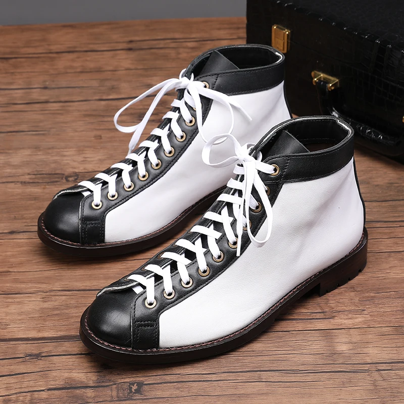 Vintage Handmade Casual Men Shoes Wedge British Quality Cow Leather Ankle Boots Tooling Round Toe Motorcycle Boots
Vintage Handmade Casual Men Shoes Wedge British Quality Cow Leather Ankle Boots Tooling Round Toe Motorcycle Boots