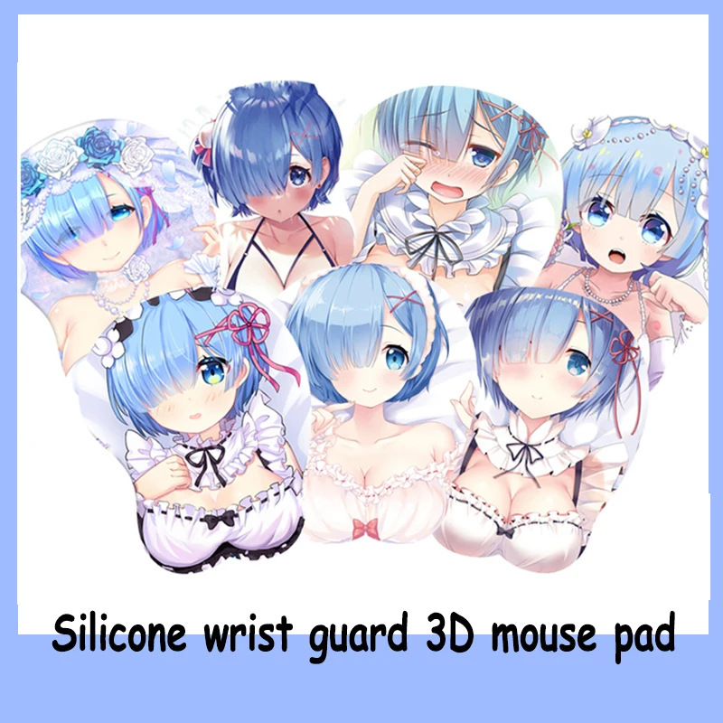 55x215x30mm Anime Rem Series 3D Mousepad Blue Hand Guard Pad Silicone Wrist Guard Mouse Pads Table Decoration and Accessories
55x215x30mm Anime Rem Series 3D Mousepad Blue Hand Guard Pad Silicone Wrist Guard Mouse Pads Table Decoration and Accessories