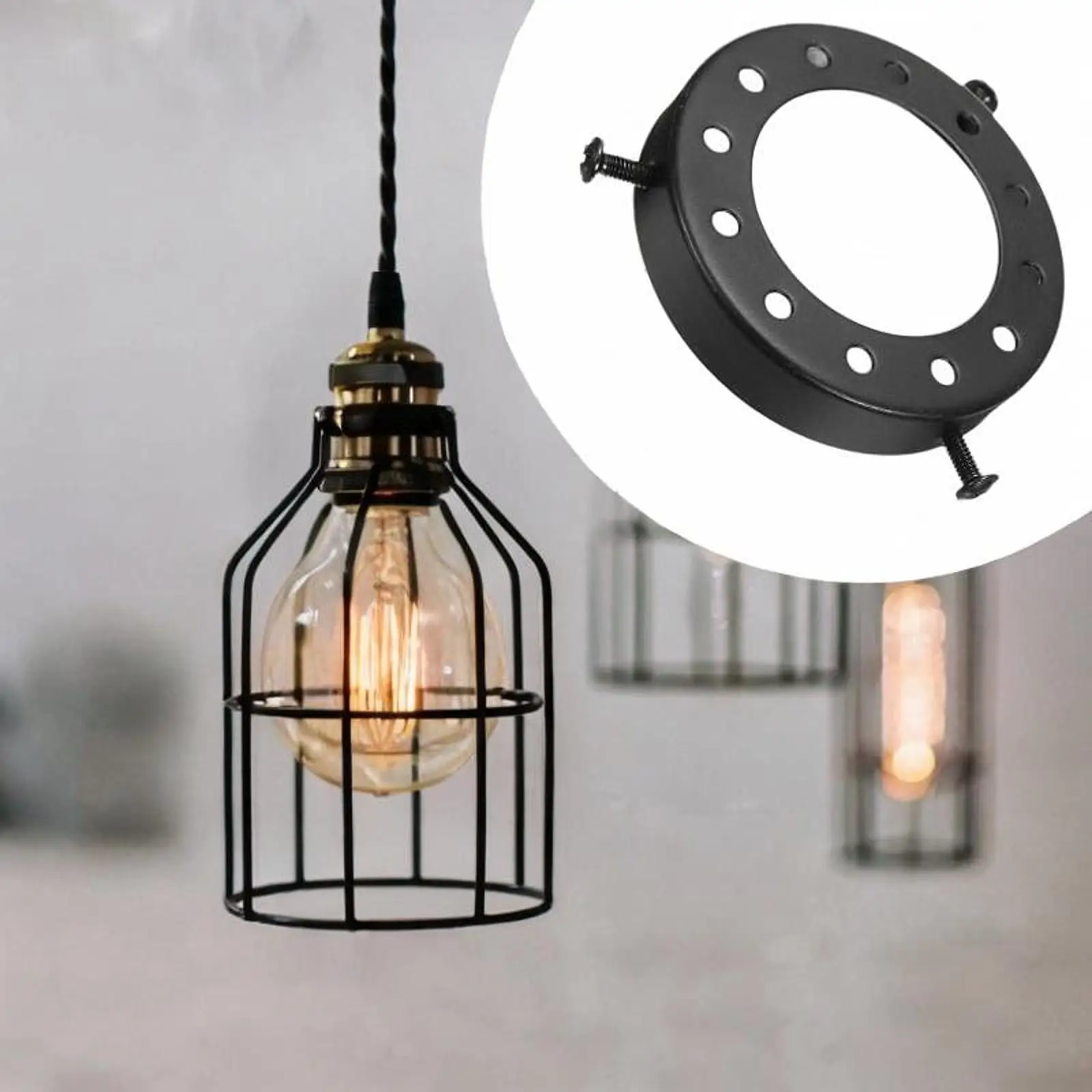 Lamp Shade Holder Retro Design Replacement Screw on 2-1/4 inch Fitter Adapter Lighting Accessories for Pendant Light DIY
Lamp Shade Holder Retro Design Replacement Screw on 2-1/4 inch Fitter Adapter Lighting Accessories for Pendant Light DIY