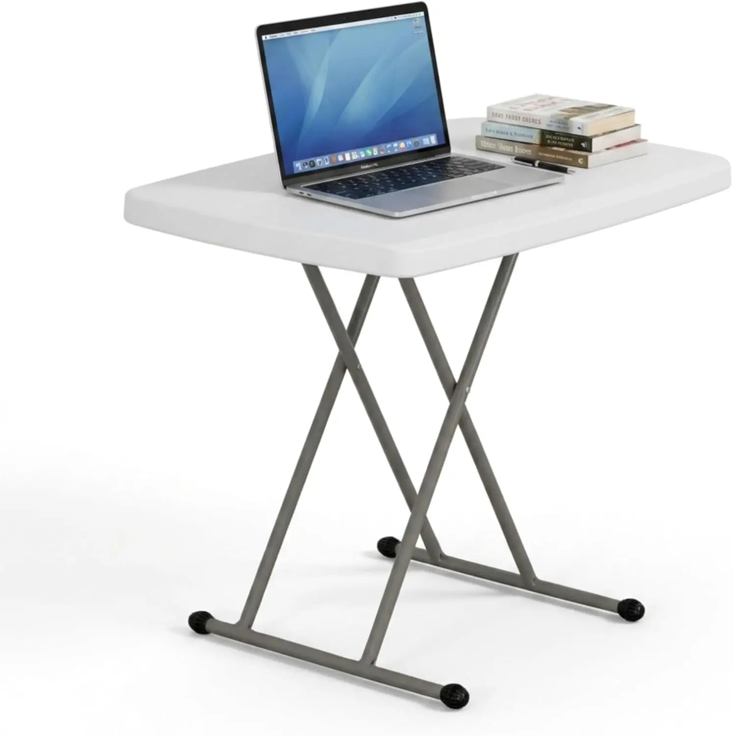 30" Folding Table, 5-Level Height Adjustable TV Tray for Small Spaces, HDPE Top Portable for Laptop, Dining, Camping, 200 lbs Capacity, No Assembly
30" Folding Table, 5-Level Height Adjustable TV Tray for Small Spaces, HDPE Top Portable for Laptop, Dining, Camping, 200 lbs Capacity, No Assembly