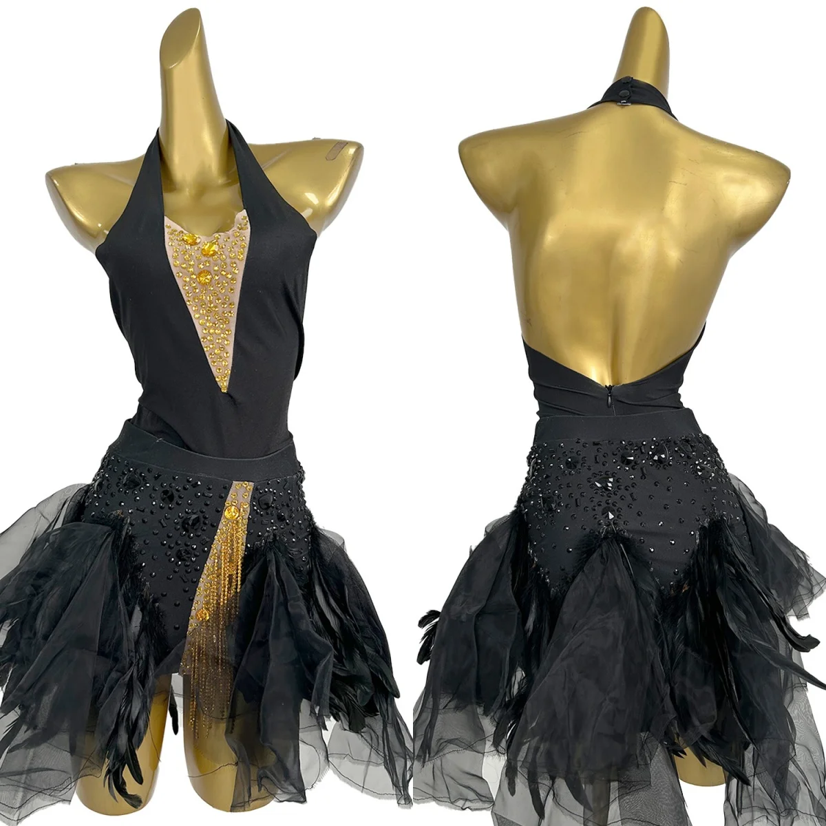 Black Spandex Bodysuit Mini Skirt 2Pieces Set Sparkly Gold Rhinestone Dance Outfit Festival Celebrate Party Sexy Women Wear
Black Spandex Bodysuit Mini Skirt 2Pieces Set Sparkly Gold Rhinestone Dance Outfit Festival Celebrate Party Sexy Women Wear