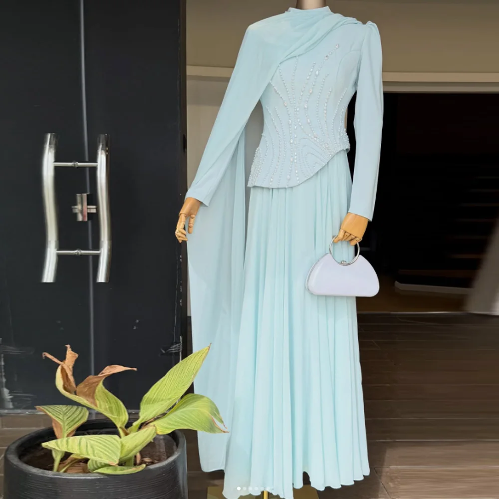Customized Elegant Formal Evening Dress High Collar A-line Luxury Pearls Long Luxury Prom Dresses Grace Party Gown Retro
Customized Elegant Formal Evening Dress High Collar A-line Luxury Pearls Long Luxury Prom Dresses Grace Party Gown Retro