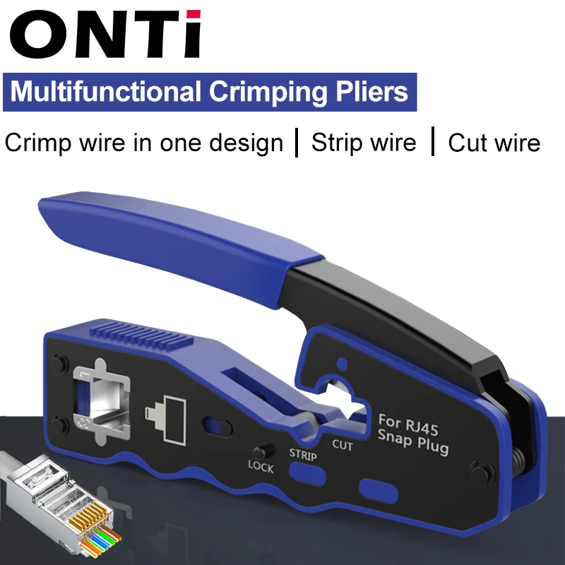 RJ45 UTP Crimper Network Tools Ethernet Cable Stripper Through-hole Connector CAT5/6/7/8 Pliers Pressing Wire Clamp Tongs Clip
RJ45 UTP Crimper Network Tools Ethernet Cable Stripper Through-hole Connector CAT5/6/7/8 Pliers Pressing Wire Clamp Tongs Clip