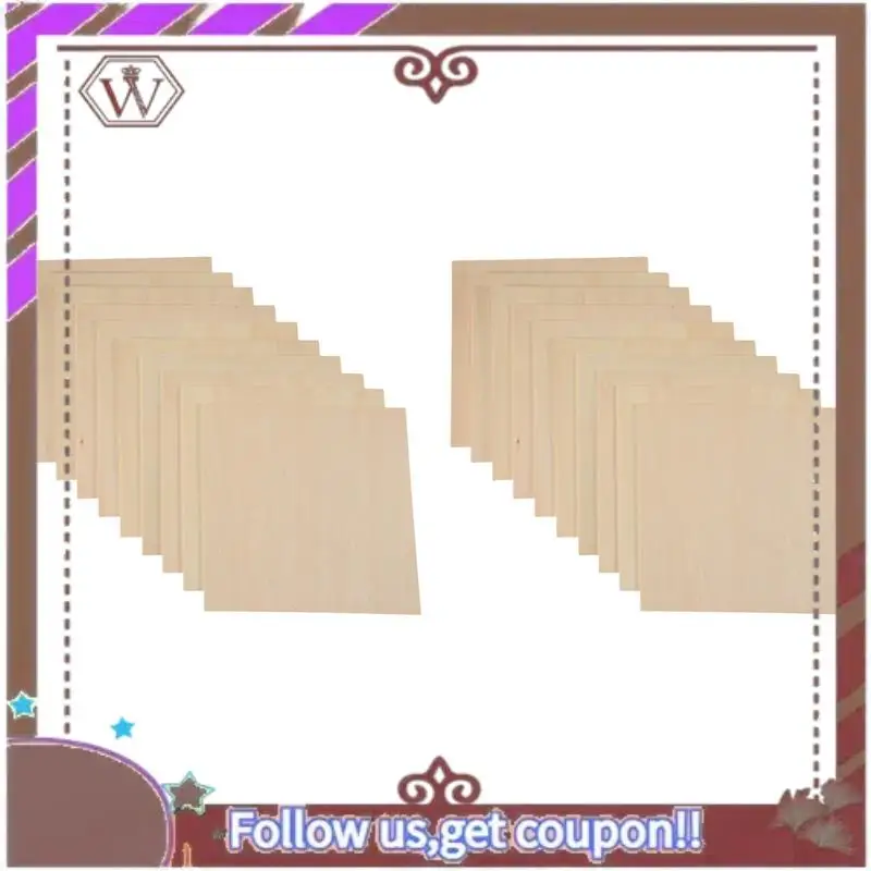 (New)-20Pcs 20X20X0.2Cm Basswood Sheets Unfinished Wood Board, Rectangle Blank Wooden, Wooden Cutouts For Crafts
(New)-20Pcs 20X20X0.2Cm Basswood Sheets Unfinished Wood Board, Rectangle Blank Wooden, Wooden Cutouts For Crafts