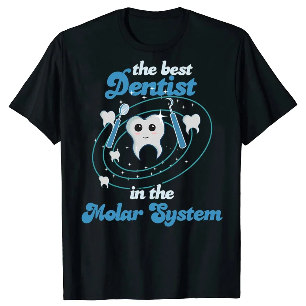 The Best Dentist in The Molar System Graphic Tee Breathable Cotton T-Shirt Casual Loose for Men
The Best Dentist in The Molar System Graphic Tee Breathable Cotton T-Shirt Casual Loose for Men