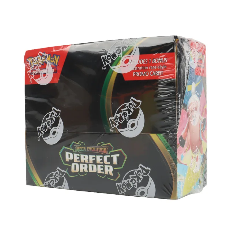 English Pokémon TCG: Mega Evolution Perfect order Booster Box Pokemon card
English Pokémon TCG: Mega Evolution Perfect order Booster Box Pokemon card