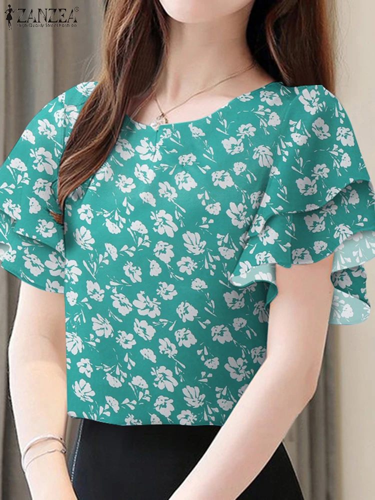 2025 ZANZEA Summer Blouse Women Short Sleeve Floral Printed Tops Bohemian Holiday Shirt Casual Loose Work Tunic Female Chemise
2025 ZANZEA Summer Blouse Women Short Sleeve Floral Printed Tops Bohemian Holiday Shirt Casual Loose Work Tunic Female Chemise
