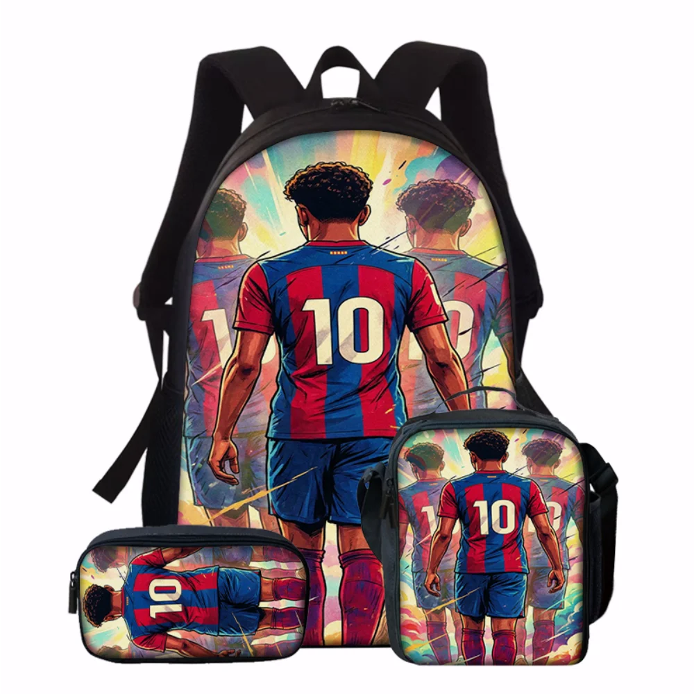 3-Piece 10 Soccer Star Pattern Backpack Set – Large-Capacity Casual Backpack with Matching Clutch & Tote Bag, Perfect for Daily
3-Piece 10 Soccer Star Pattern Backpack Set – Large-Capacity Casual Backpack with Matching Clutch & Tote Bag, Perfect for Daily