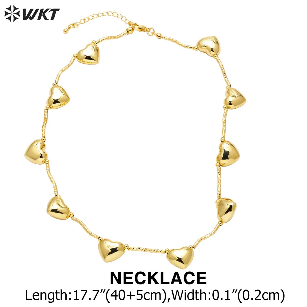 WT-JFN26 WKT Equisite And Pretty Design Charming Style 18k Gold Plated Heart Shape Lady Bracelet And Neckalce Advanced Sale
WT-JFN26 WKT Equisite And Pretty Design Charming Style 18k Gold Plated Heart Shape Lady Bracelet And Neckalce Advanced Sale