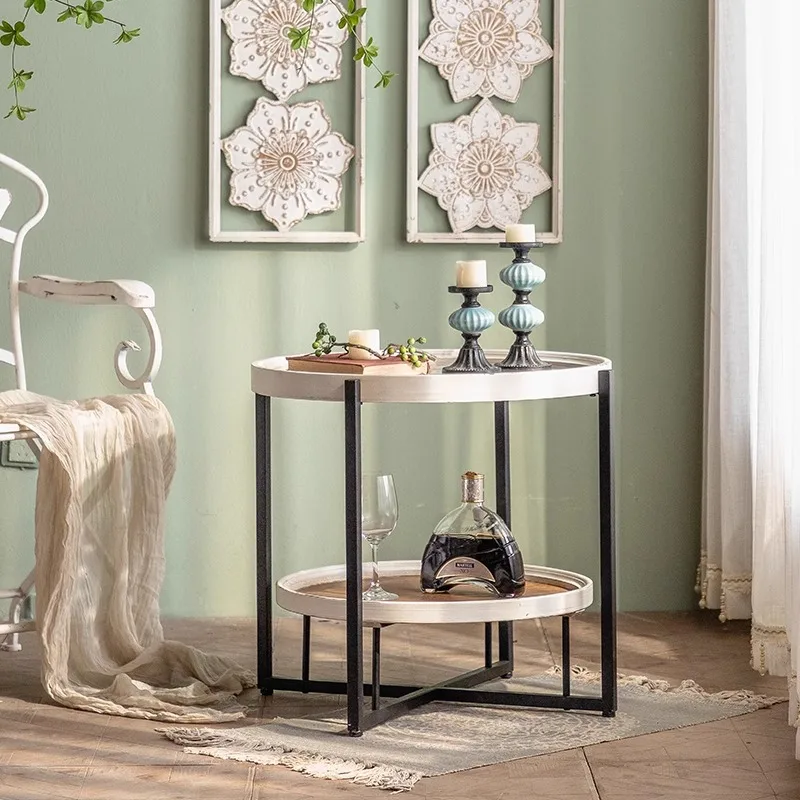 Glass coffee living room household sofa side table simple and simple small round table round balcony tea wrought iro
Glass coffee living room household sofa side table simple and simple small round table round balcony tea wrought iro