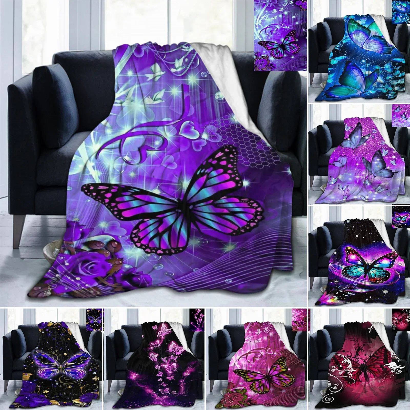 Плед-покрывало D Print Butterfly Purple из мягкого флиса для дивана, кровати, кушетки – легкое, теплое одеяло и декоративный гобелен
Плед-покрывало D Print Butterfly Purple из мягкого флиса для дивана, кровати, кушетки – легкое, теплое одеяло и декоративный гобелен