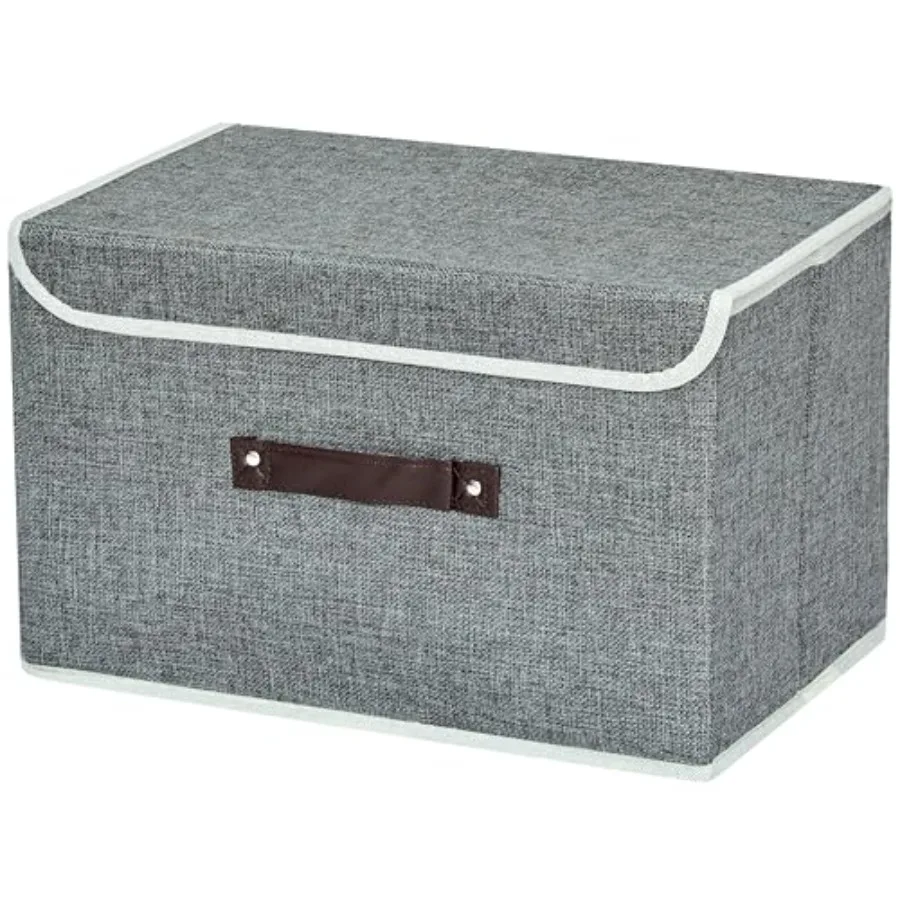 Storage Bin for Shelves Foldable Storage Organizing Basket with LidandHandles Rectangle Closet Baskets, Gray Storage Bins, Stor
Storage Bin for Shelves Foldable Storage Organizing Basket with LidandHandles Rectangle Closet Baskets, Gray Storage Bins, Stor