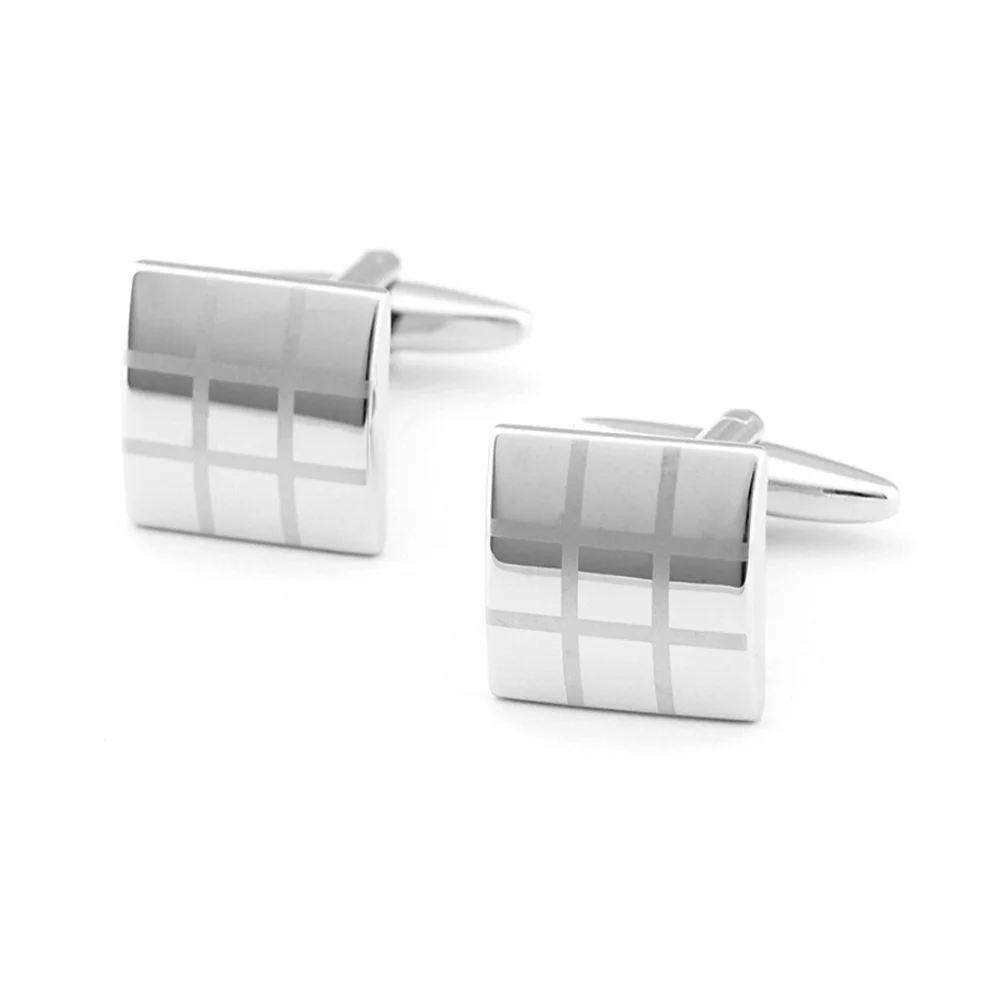 Laser Engraved Cufflinks Silver Men Sleeve Buttons Copper Alloy Stripe Design For Shirt Accessories Gift
Laser Engraved Cufflinks Silver Men Sleeve Buttons Copper Alloy Stripe Design For Shirt Accessories Gift