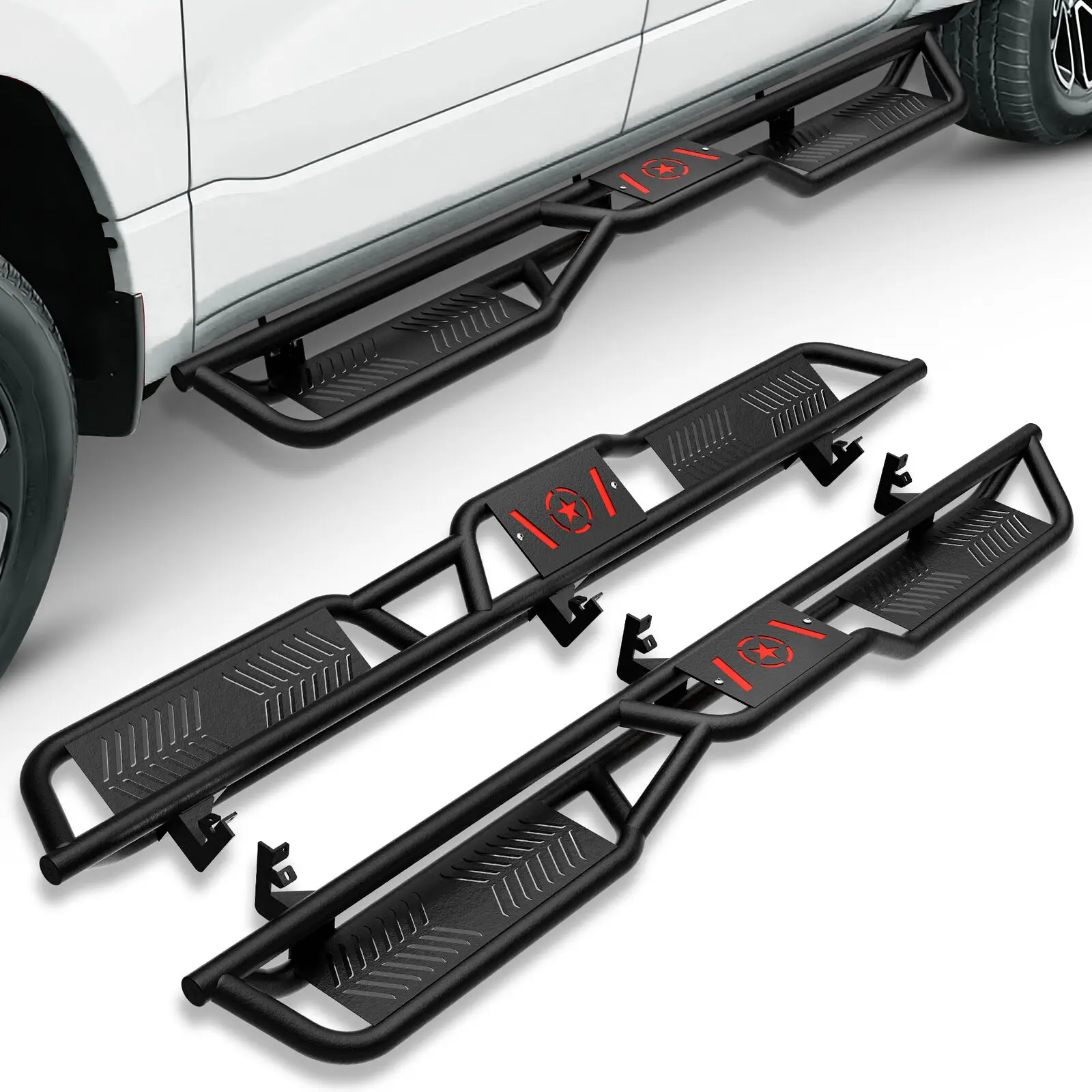 Running Boards Side Steps for 2004-2025 Nissan Titan (Excludes 2016 Model)) & Nissan Titan XD 2016-2025 Model CrewCab, 2-Stairs
Running Boards Side Steps for 2004-2025 Nissan Titan (Excludes 2016 Model)) & Nissan Titan XD 2016-2025 Model CrewCab, 2-Stairs