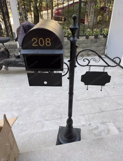 (no Words) European-style Wrought Iron Villa Mailbox, Outdoor Rainproof MailB ox, Wedding Props Mailbox MailboX
(no Words) European-style Wrought Iron Villa Mailbox, Outdoor Rainproof MailB ox, Wedding Props Mailbox MailboX