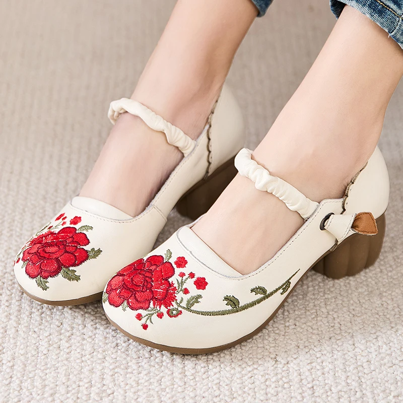 GKTINOO 2025 Spring Flower Genuine Cow Leather Shoes Women Shoes Elegant Fashion Shoes Woman Retro Handmade Shoes High Heels
GKTINOO 2025 Spring Flower Genuine Cow Leather Shoes Women Shoes Elegant Fashion Shoes Woman Retro Handmade Shoes High Heels