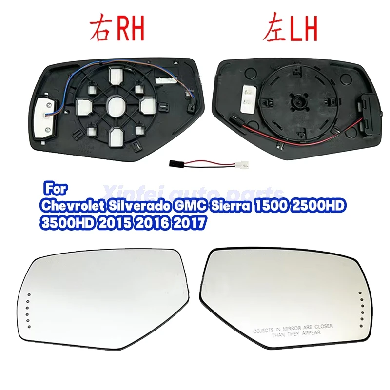 Heated Side Mirror Glass Lens w/ Turn Signal Backing Plate For Chevrolet Silverado GMC Sierra 1500 2500HD 3500HD 2015 2016 2017
Heated Side Mirror Glass Lens w/ Turn Signal Backing Plate For Chevrolet Silverado GMC Sierra 1500 2500HD 3500HD 2015 2016 2017