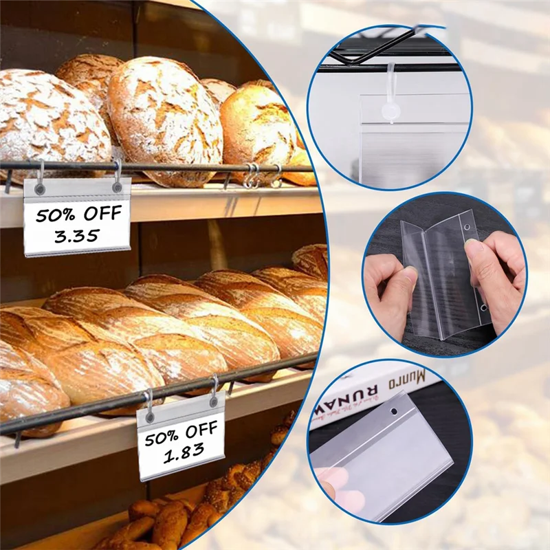 100PCS Clear Label Holders For Wire Shelf Retail Price Label,Merchandise Sign Display Holder For Supermarket Shop
100PCS Clear Label Holders For Wire Shelf Retail Price Label,Merchandise Sign Display Holder For Supermarket Shop