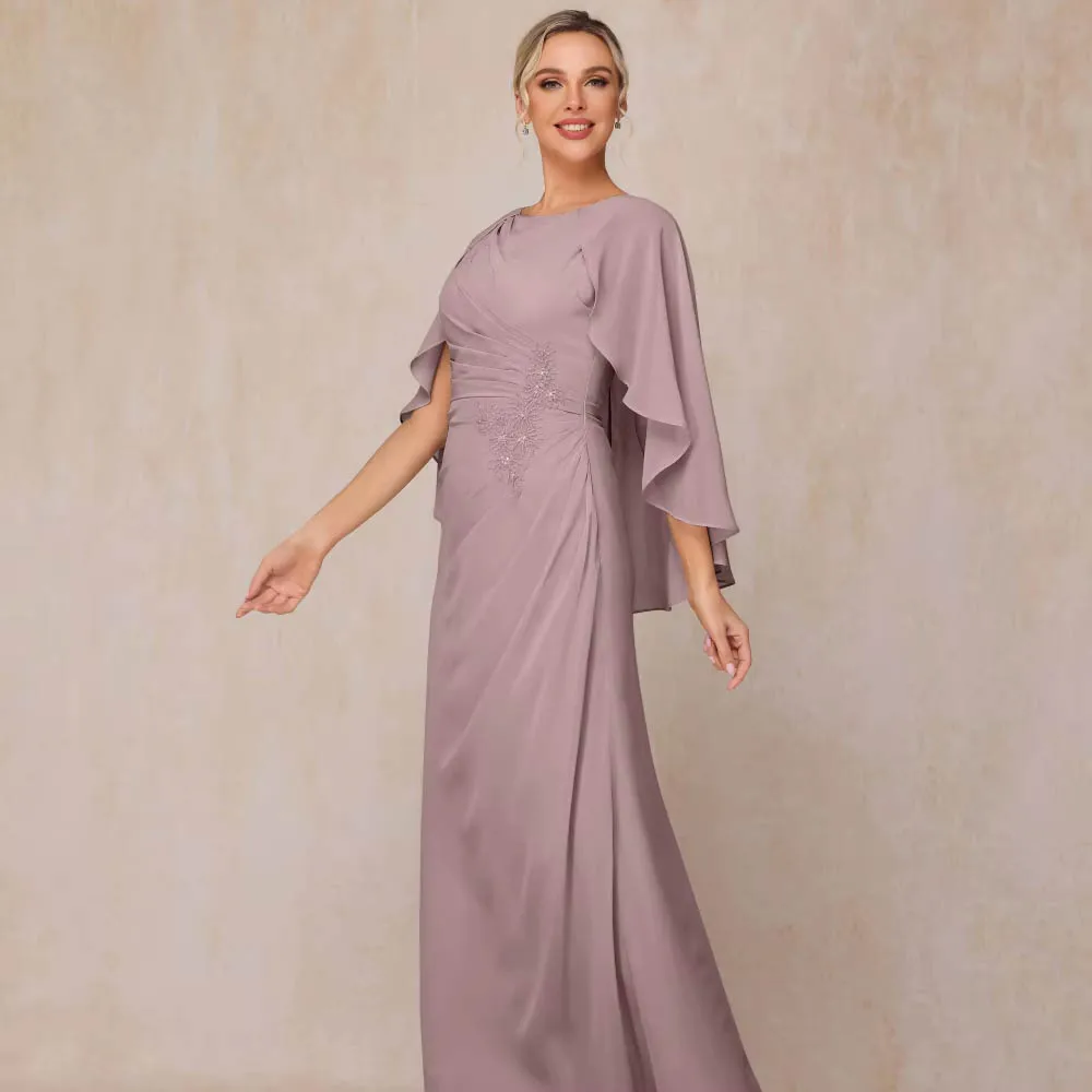 Customized Elegant A Line Chiffon Mother of Dresses O Neck Formal Evening Gowns Appliques Vestido Wedding Party Dresses
Customized Elegant A Line Chiffon Mother of Dresses O Neck Formal Evening Gowns Appliques Vestido Wedding Party Dresses