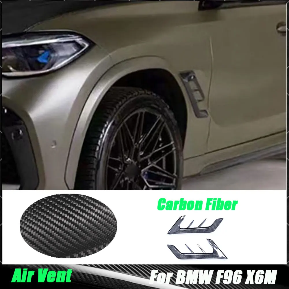 For BMW F96 X6M 2019-2022 Carbon Fiber Rear Side Fender Intakes Air Vents Trim Cover Car Accessorie FRP Black Car Bodykit
For BMW F96 X6M 2019-2022 Carbon Fiber Rear Side Fender Intakes Air Vents Trim Cover Car Accessorie FRP Black Car Bodykit