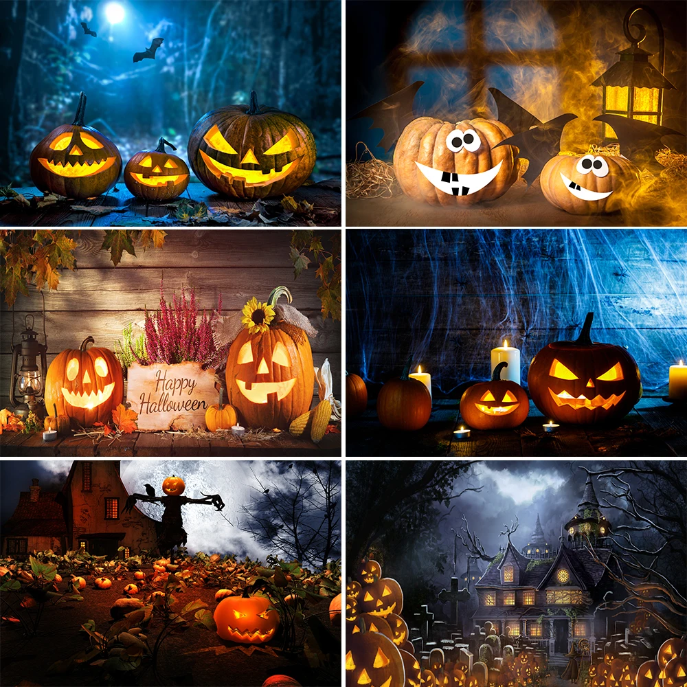 Bonvvie Halloween Backdrop Pumpkin Lantern Moon Skeleton Skull Forest Party Decor Children Photography Background Photo Studio
Bonvvie Halloween Backdrop Pumpkin Lantern Moon Skeleton Skull Forest Party Decor Children Photography Background Photo Studio