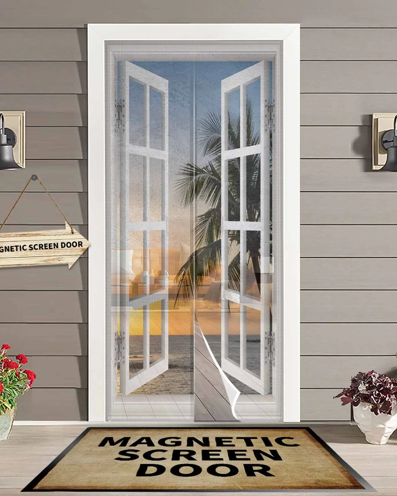 Окна Морской уровень Восход Солнца Магнитная дверная занавеска Гостиная Спальня Домашняя антимоскитная занавеска для двери 
Окна Морской уровень Восход Солнца Магнитная дверная занавеска Гостиная Спальня Домашняя антимоскитная занавеска для двери