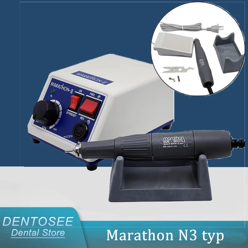 Dental Lab Equipment Electric SMT Marathon Motor Micromotor Machine N3 35K RPM H37L1 Handpiece 110V/220V for Dentist Clinic
Dental Lab Equipment Electric SMT Marathon Motor Micromotor Machine N3 35K RPM H37L1 Handpiece 110V/220V for Dentist Clinic