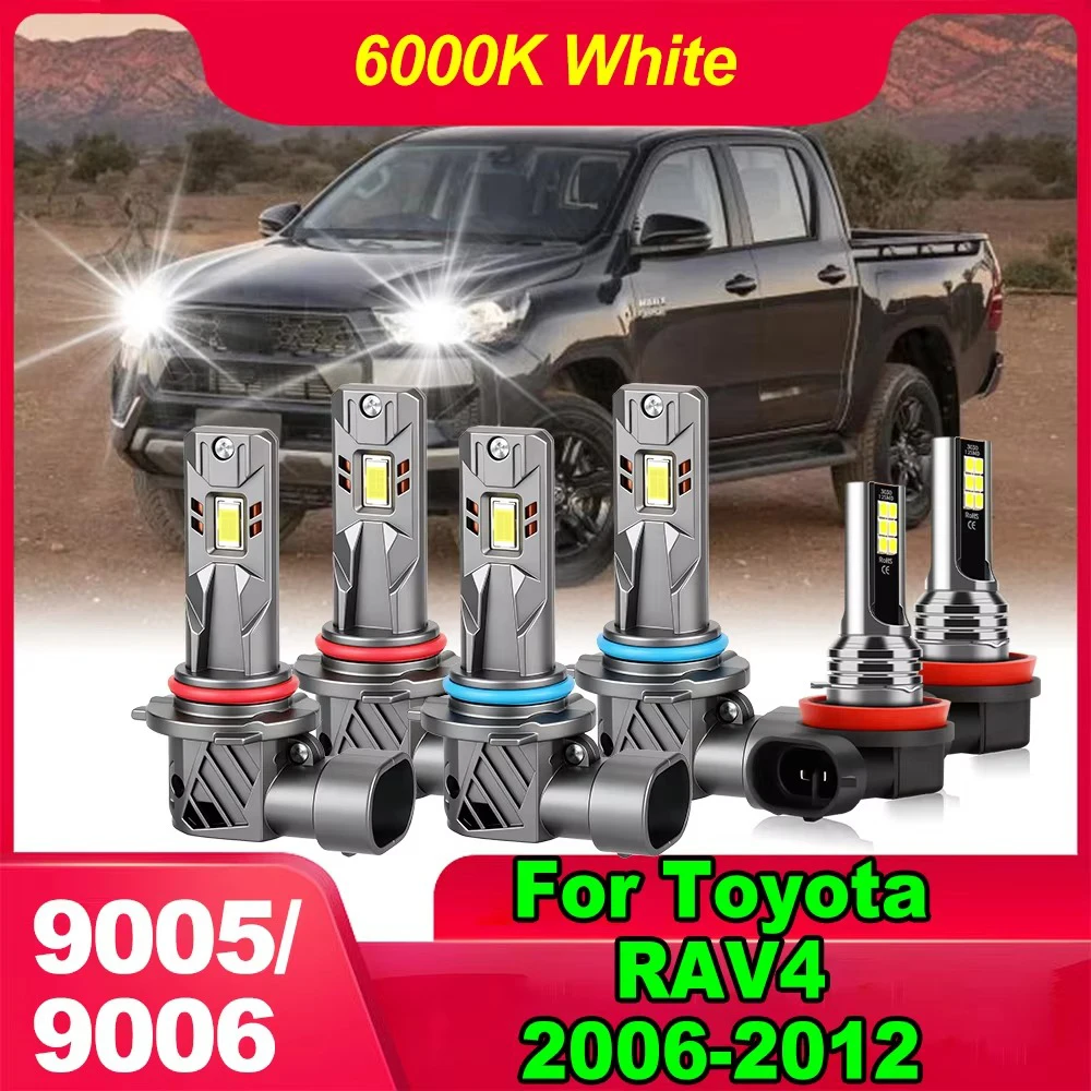 For Toyota RAV4 2006-2012 2010 2011 2012 9005 9006 High/Low Beam LED Headlight Bulbs Super Bright 6000K White H11 Auto Fog Light
For Toyota RAV4 2006-2012 2010 2011 2012 9005 9006 High/Low Beam LED Headlight Bulbs Super Bright 6000K White H11 Auto Fog Light