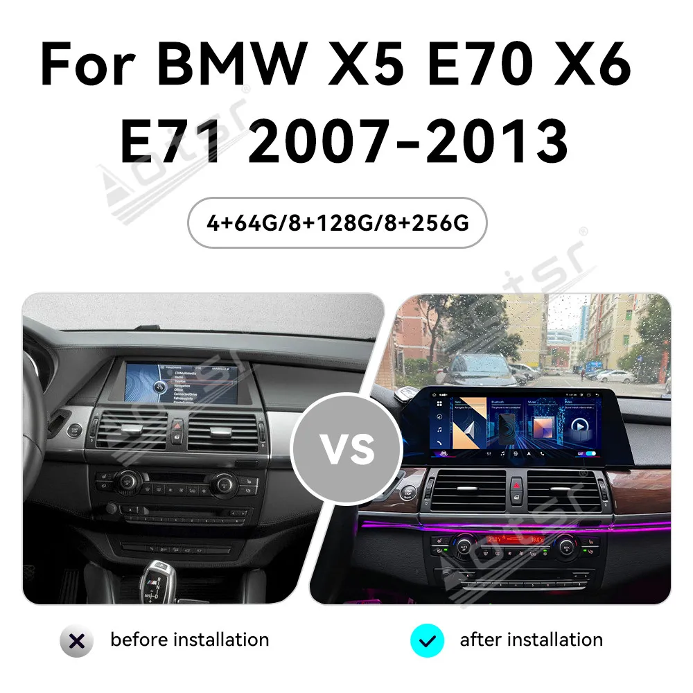 IPS Смарт-экран для BMW X5 X6 E70 E71 2007~2013 Android Авто Мультимедийное автомобильное радио GPS-навигация Аудио Стерео головное устройство Carplay
IPS Смарт-экран для BMW X5 X6 E70 E71 2007~2013 Android Авто Мультимедийное автомобильное радио GPS-навигация Аудио Стерео головное устройство Carplay