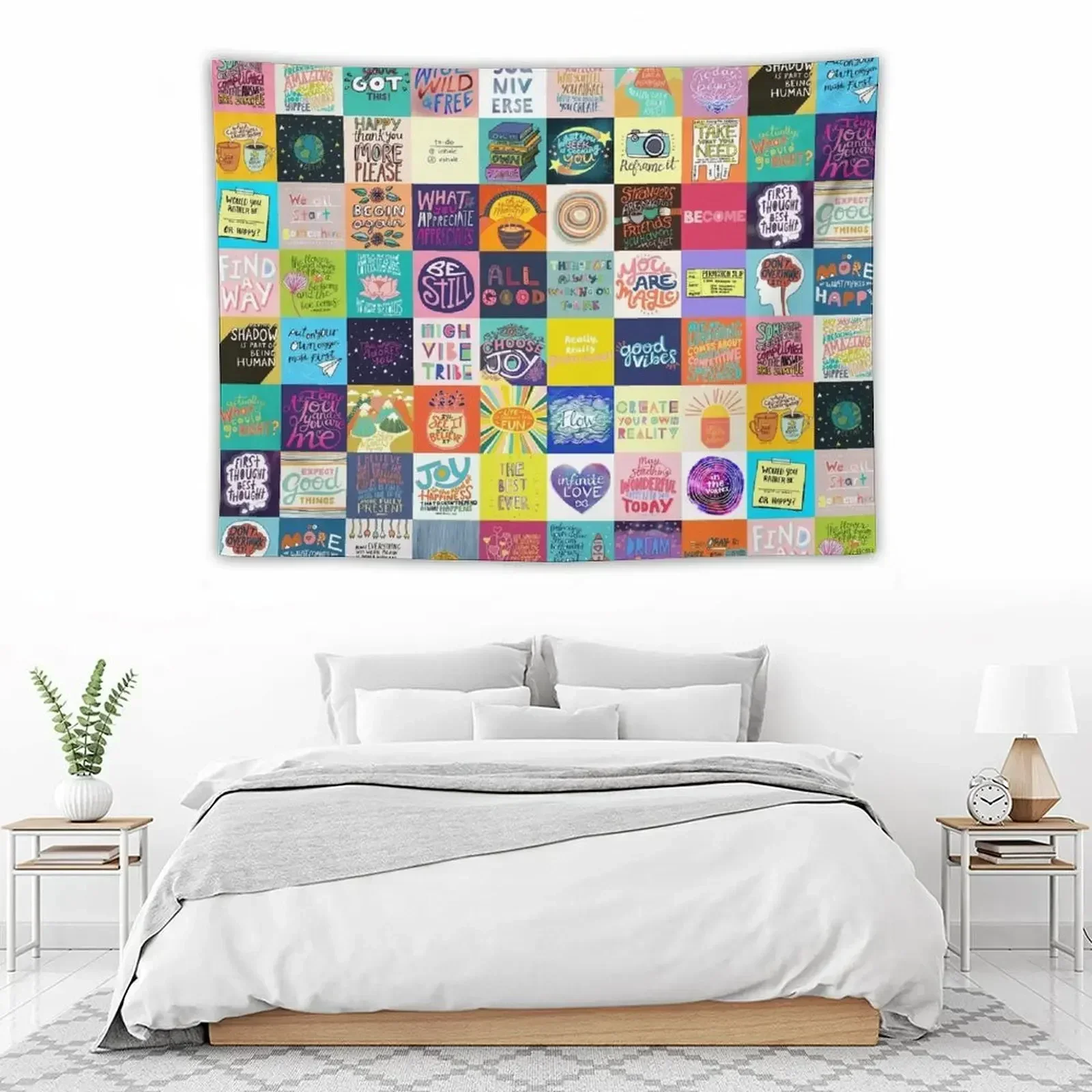 Positivity Patchwork Tapestry Room Decor Cute Decoration For Rooms Room Decoration Accessories Nordic Home Decor Tapestry
Positivity Patchwork Tapestry Room Decor Cute Decoration For Rooms Room Decoration Accessories Nordic Home Decor Tapestry