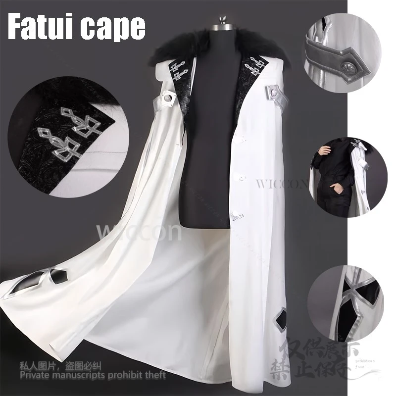 Anime Genshin Impact Fatui Cosplay Costume Cape Cool Cape Long Fur Collar Wanderer Columbina II Capitano High Quality Gothic Cos
Anime Genshin Impact Fatui Cosplay Costume Cape Cool Cape Long Fur Collar Wanderer Columbina II Capitano High Quality Gothic Cos
