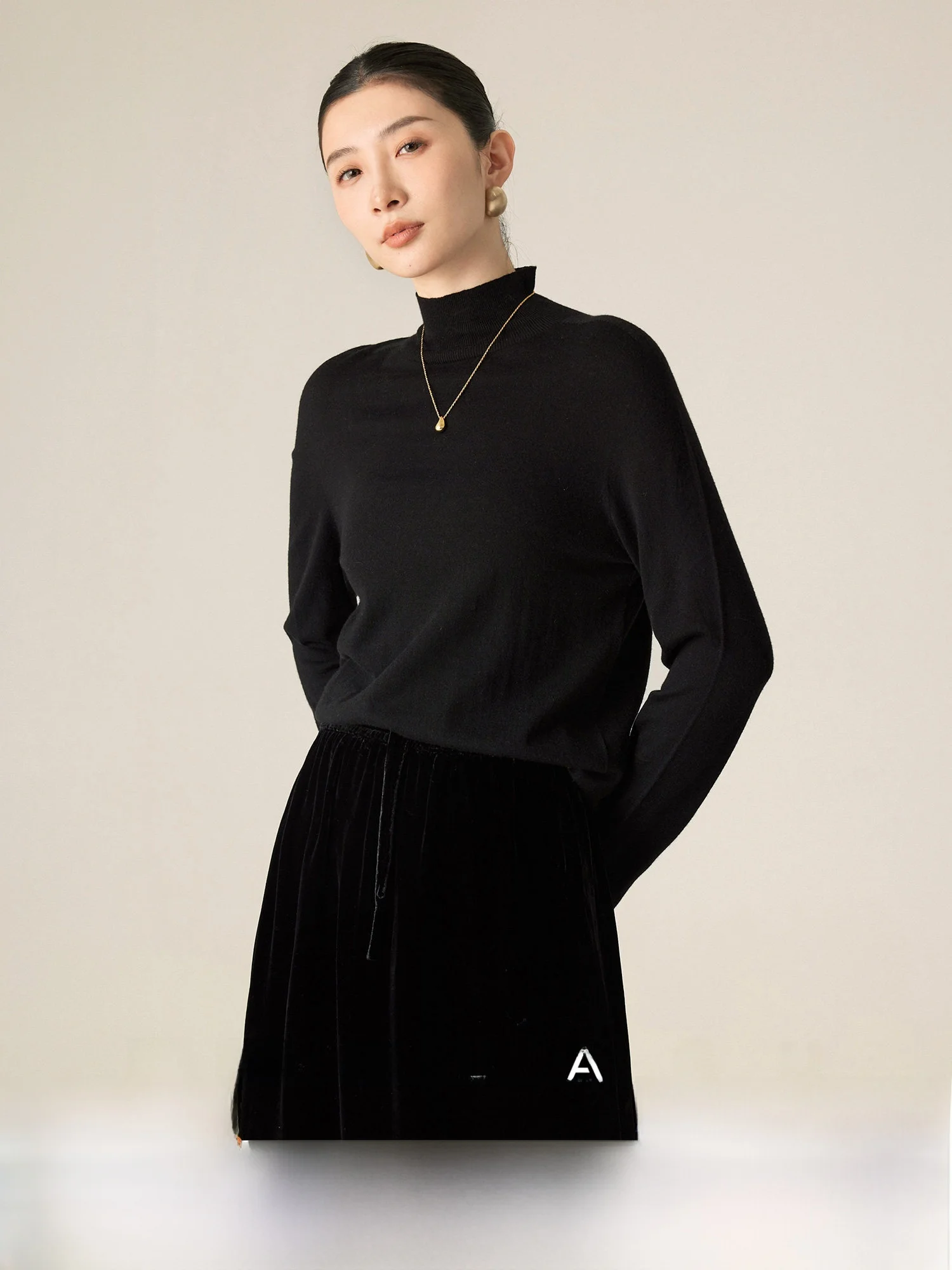 Sl Double Knit Camere Silk Base Layer Sweater Pet Skin Friendly Straight Cut Commute Sle High Collar Long Sve
Sl Double Knit Camere Silk Base Layer Sweater Pet Skin Friendly Straight Cut Commute Sle High Collar Long Sve