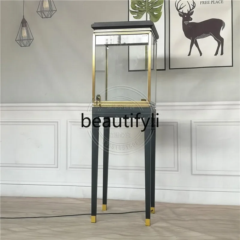 ls 27Showcase Customized Jewelry Counter Customized Jewelry Showcase Stainless Steel Brushed Titanium-plated Boutique Jewelry Bo
ls 27Showcase Customized Jewelry Counter Customized Jewelry Showcase Stainless Steel Brushed Titanium-plated Boutique Jewelry Bo