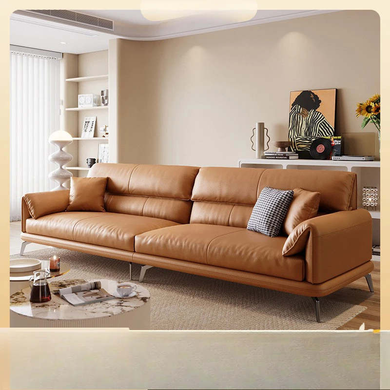Tongyu special Italian minimalist first layer cowhide modern simple living room cream wind straight row light luxury sofa
Tongyu special Italian minimalist first layer cowhide modern simple living room cream wind straight row light luxury sofa