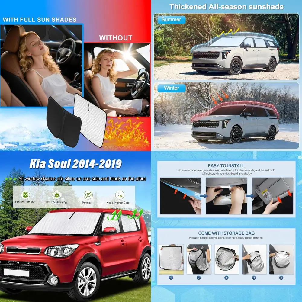 Universal Car Window Covers Sunshade, UV Protection and Privacy for 2014-2019 Models
Universal Car Window Covers Sunshade, UV Protection and Privacy for 2014-2019 Models