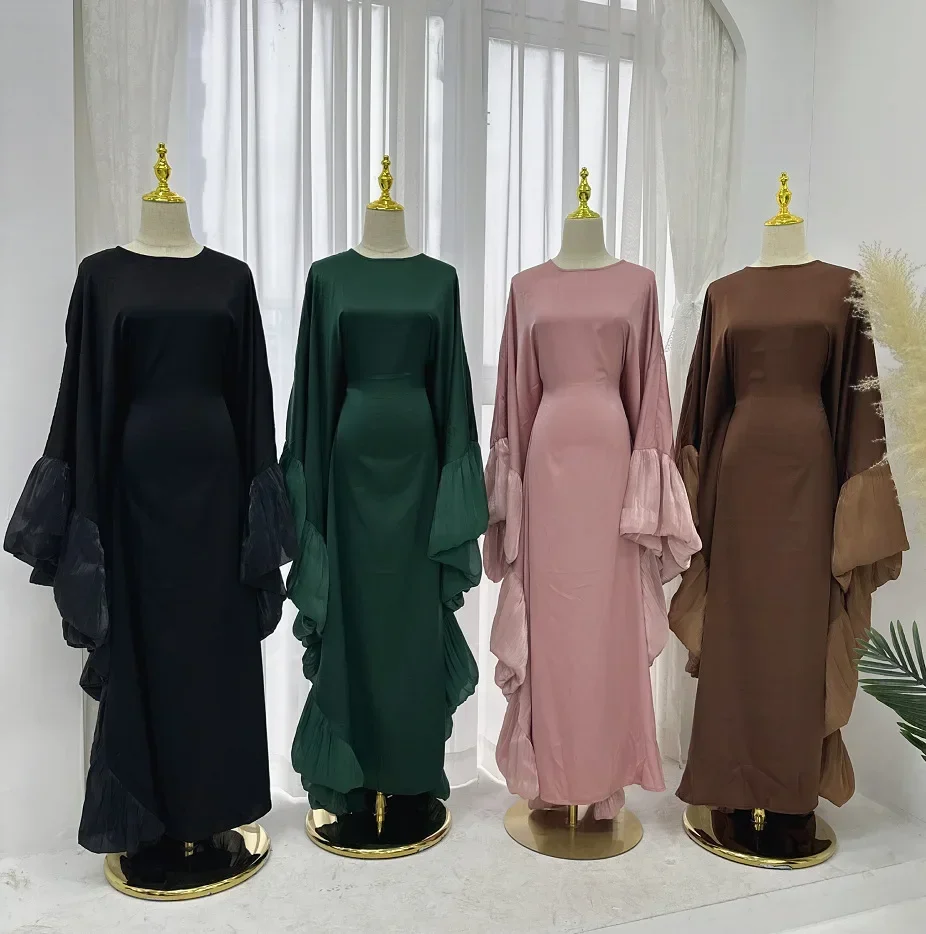 Luxury Muslim Batwing Abaya Women Ramadan Elegant KebayaDubai Dress Damen Kaftan Satin Dress Islam Caftan Marocain Robe
Luxury Muslim Batwing Abaya Women Ramadan Elegant KebayaDubai Dress Damen Kaftan Satin Dress Islam Caftan Marocain Robe