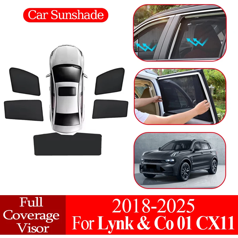 Car Coverage Sunshade Magnetic Window Visor Breathable Sunblocking Curtain Privacy Protection For Lynk & Co 01 CX11 2018~2024
Car Coverage Sunshade Magnetic Window Visor Breathable Sunblocking Curtain Privacy Protection For Lynk & Co 01 CX11 2018~2024