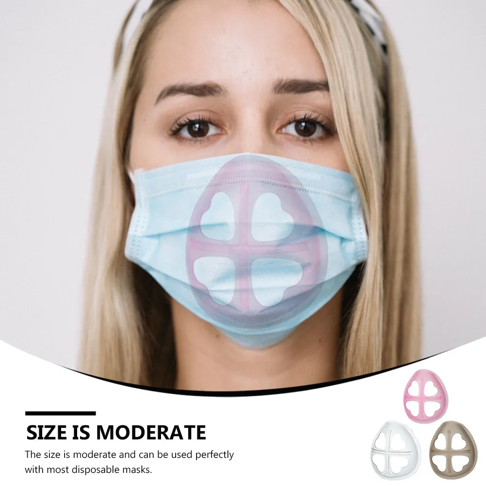 3Pcs Silicone Mask Bracket for Breathable Comfort Lipstick Protection Inner Support for Disposable Masks Mask Breathing Bracket
3Pcs Silicone Mask Bracket for Breathable Comfort Lipstick Protection Inner Support for Disposable Masks Mask Breathing Bracket