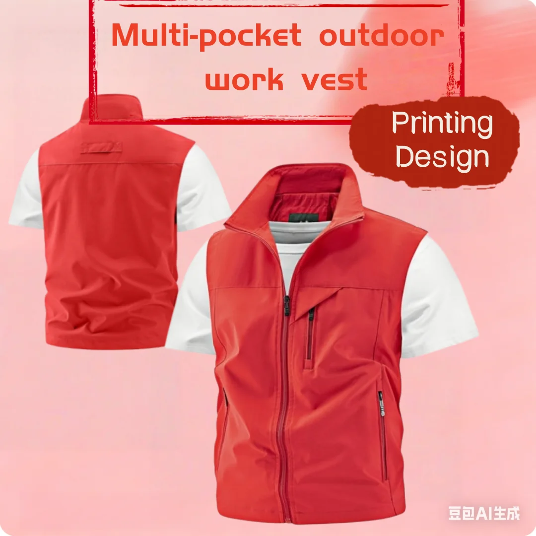2026 New Men Spring Vest Outdoor Tactical Men's Sleeveless Waistcoat Multiple Pockets Plus Size Male Fishing Vest Outwear
2026 New Men Spring Vest Outdoor Tactical Men's Sleeveless Waistcoat Multiple Pockets Plus Size Male Fishing Vest Outwear