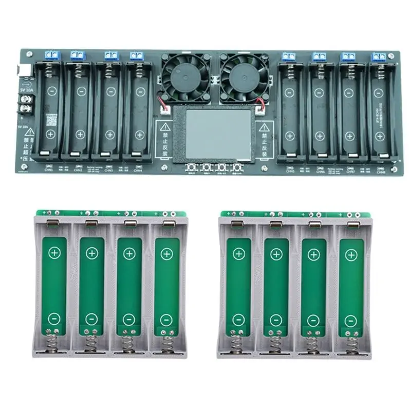 FULL-8Channel 18650 Battery Capacity Resistance Tester +2X21700 Holder Battery Capacity Tester Internal Resistance Tester
FULL-8Channel 18650 Battery Capacity Resistance Tester +2X21700 Holder Battery Capacity Tester Internal Resistance Tester